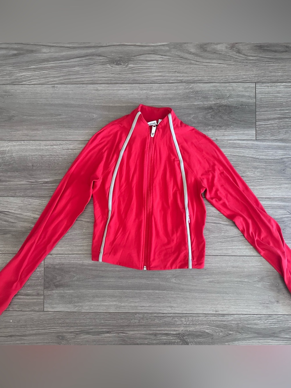 Athleta Women's Red Zip-Up Crop Jacket